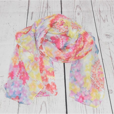 Foulard Galactic Hypnotic, Desigual, coloris jaune multicolore.