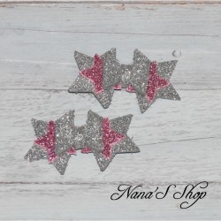 Petites pinces, étoiles à paillettes