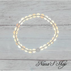 Bracelet en Opaline, reflet cristal