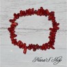 Bracelet en Chips de Corail, coloris Rouge,