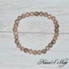 Bracelet en perles de Maifanite, tons beige