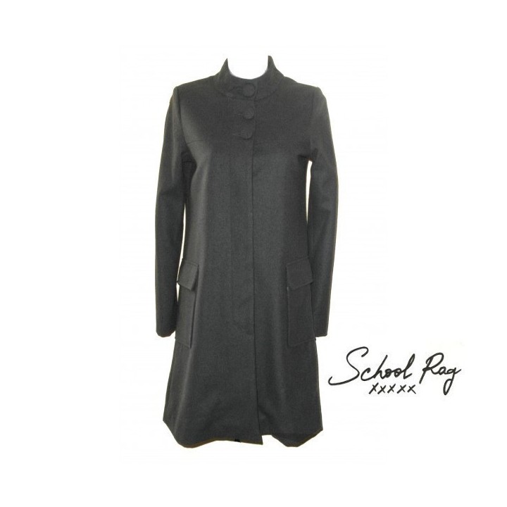 Manteaux en laine, femme, School Rag, coloris gris.