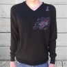 Pull en soie, homme, Teddy Smith, coloris noir.