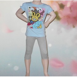 Leggings court, gris (2 ans au 14 ans)