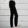 Pantalon fille en velours, Teddy Smith, coloris noir.