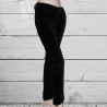 Pantalon fille en velours, Teddy Smith, coloris noir.