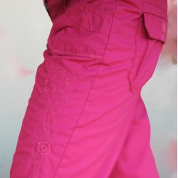 Pantalon fille, Sport Wear, coloris rose fuchsia.