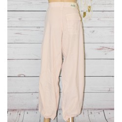 Pantalon style baggy, School Rag, coloris rose pâle, dos.