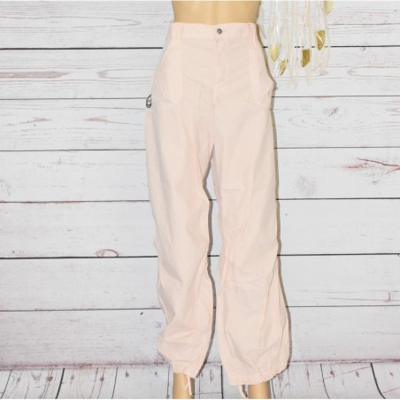 Pantalon style baggy, School Rag, coloris rose pâle.