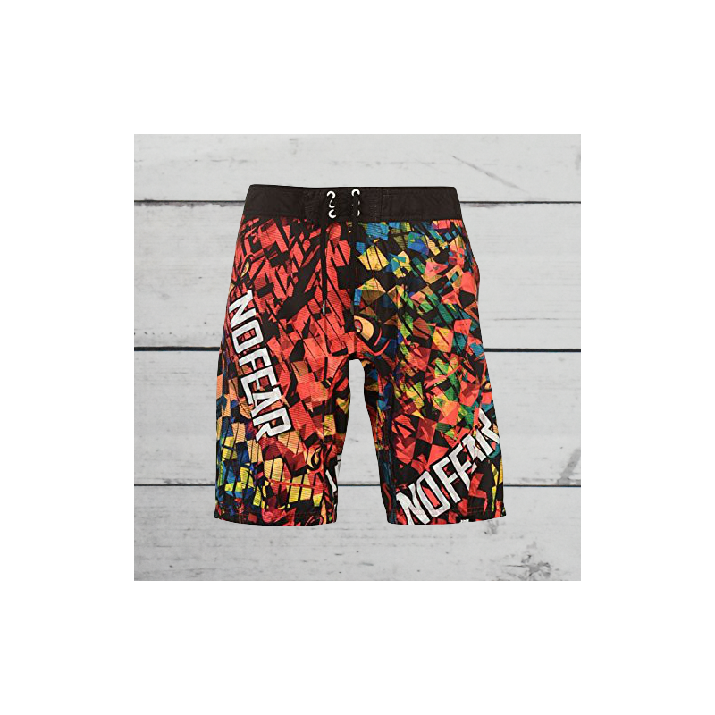 Short de bain homme, No Fear, coloris multicolore.