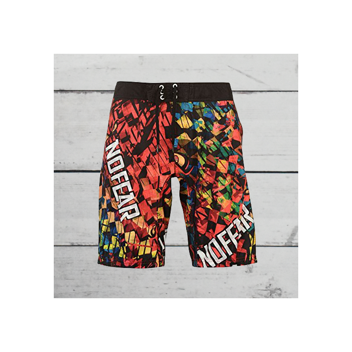 Short de bain homme, No Fear, coloris multicolore.