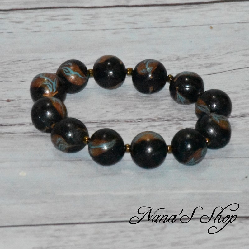 Bracelet Indian Summer, en perles, modèle 2. Bracelet Indian Summer, en perles, modèle 2.