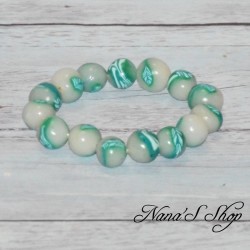 Bracelet Nature, en perles  en pâte polymère, modèle 2.