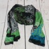 Foulard imprimé, Alguero, Desigual, coloris tons vert.