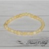 Bracelet en Jade Jaune Naturel, coloris citron miel.