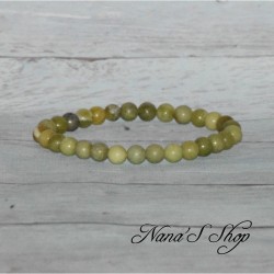 Bracelet en Jade Lemon, Péridot ou Olivine