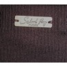 T-shirt manches longues,  côtelé, School Rag, coloris marron, détail.