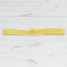 Ceinture tissée, jaune et argent