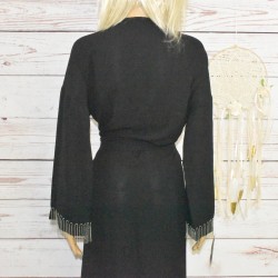 Long Kimono, New Look, coloris noir, dos.
