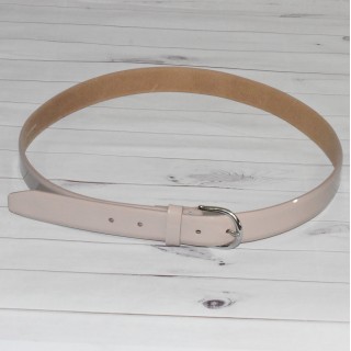 Ceinture vernis, rose, Schuchard & Friese, coloris rose pâle.