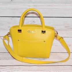 Sac en cuir, Amarello, Carmen Steffens, coloris jaune, avant.