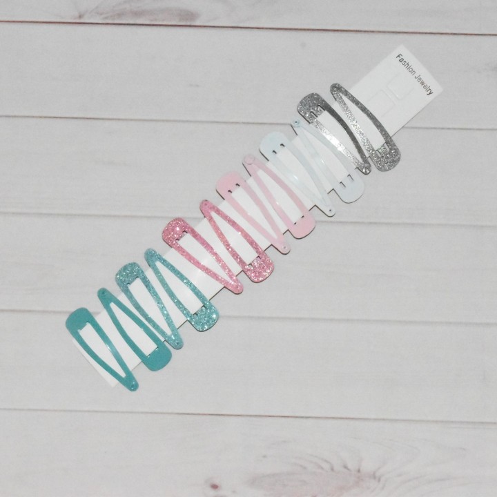 Lot de barrettes clic-clac, petite fille