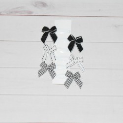 Lot de barrettes clic-clac, nœud, pour fille, modèle 2.