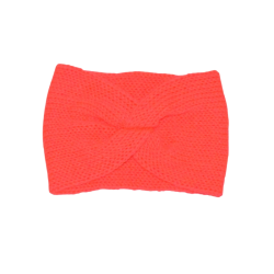 cache oreilles de visibilité, rose fluo, pour le sport, la marche, fait main.