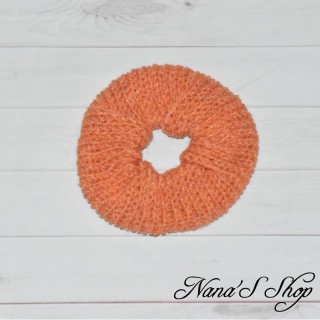 Chouchou tricot, couleurs d'automne, fait main.