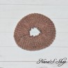 Chouchou tricot, couleurs d'automne, fait main.
