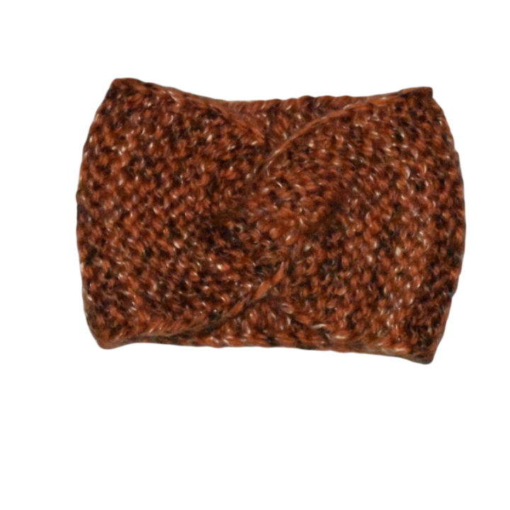 Bandeau Islande, twisté, couleur mélangé, tricoté mains