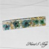 Barrette en résine, petites fleurs, faite mains