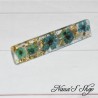 Barrette en résine, petites fleurs, faite mains