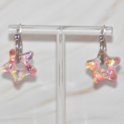 Créoles Argentées, Acier inoxydable, 20 mm, pour pampilles interchangeables