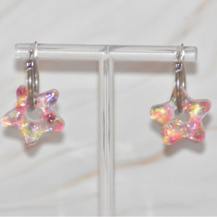 Créoles Argentées, Acier inoxydable, 20 mm, pour pampilles interchangeables