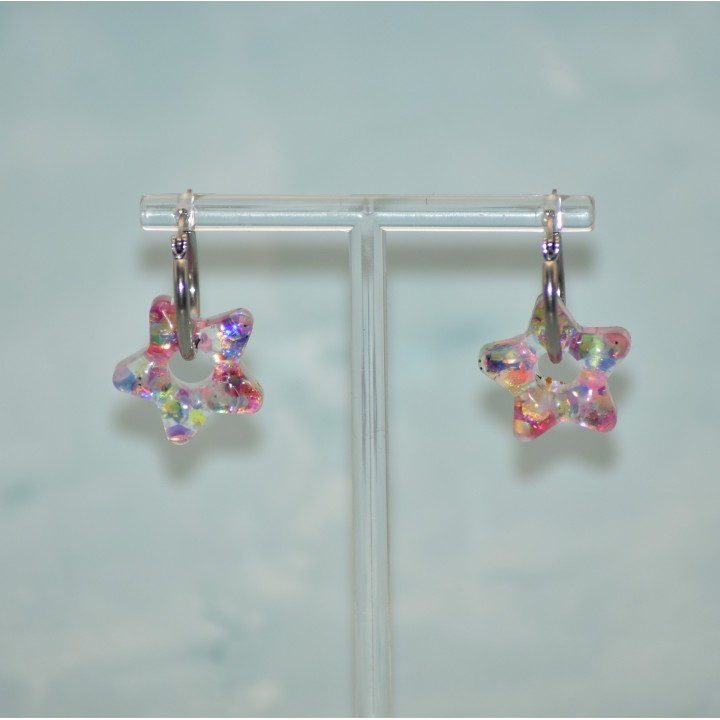 Créoles Argentées, Acier inoxydable, 20 mm, pour pampilles interchangeables