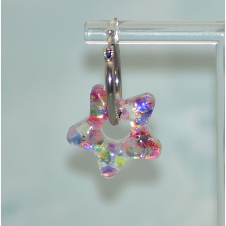 Créoles Argentées, Acier inoxydable, 20 mm, pour pampilles interchangeables