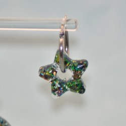 Créoles Argentées, Acier inoxydable, 20 mm, pour pampilles interchangeables