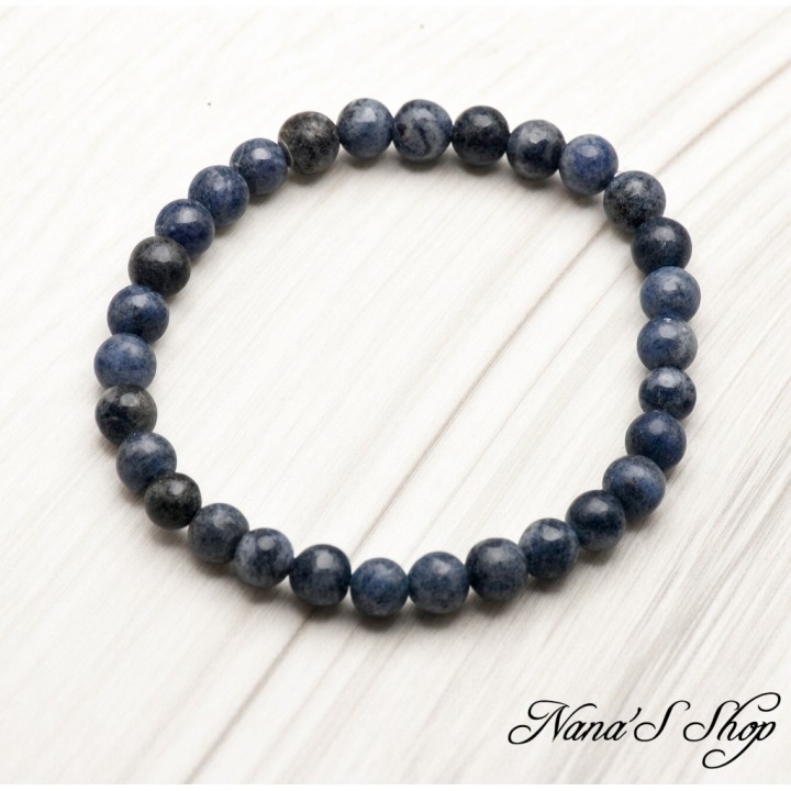 Bracelet Sodalite du Brésil, mat, Grade A