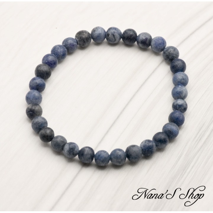 Bracelet Sodalite du Brésil, mat, Grade A