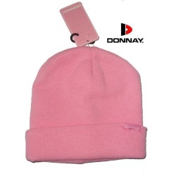 Bonnet femme Donnay, coloris rose pâle.