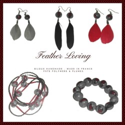 Longues boucles d'oreilles plumes, Feather Loving