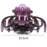 Pince crabe XL 10.5cm, barrette à cheveux strass, coloris violet.