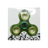 Hand Spinner métallique, coloris vert.