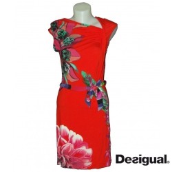 Robe courte Desiual vest septiembre, coloris rouge.