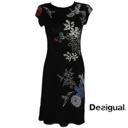 Robe courte Desigual vest encuer, coloris noir.