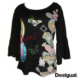 T-shirt Sofi, Desigual, coloris noir.