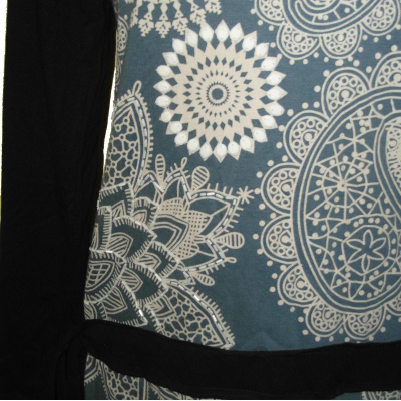 Tee-shirt Desigual Manches Longues Taille XL - Occasion Très Bon état, Motif Floral