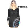 robe manches longues, Mariane, Desigual, coloris noir.