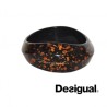 Bracelet résine, métal splatter, Desigual, coloris noir.